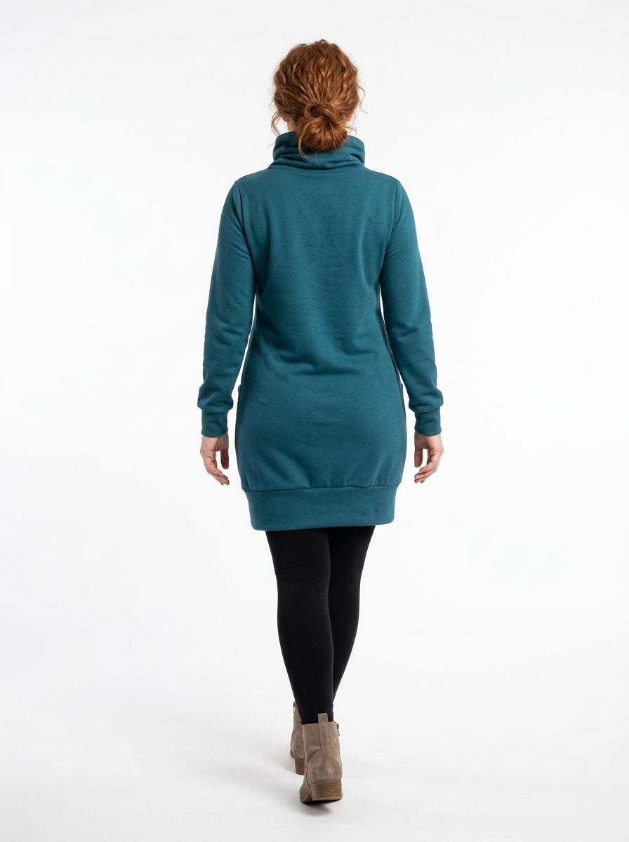Robe-tunique Sylvia bleu canard vue de dos