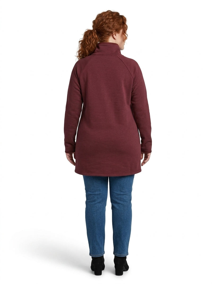 Robe Marie-Lys cerise vue de dos