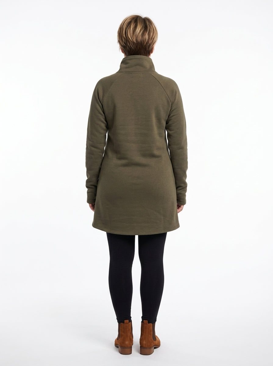 Robe Marie-Lys kaki vue de dos