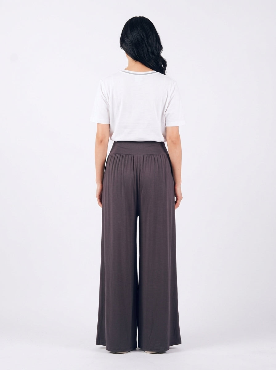 Pantalon Carla Long gris anthracite vu de dos