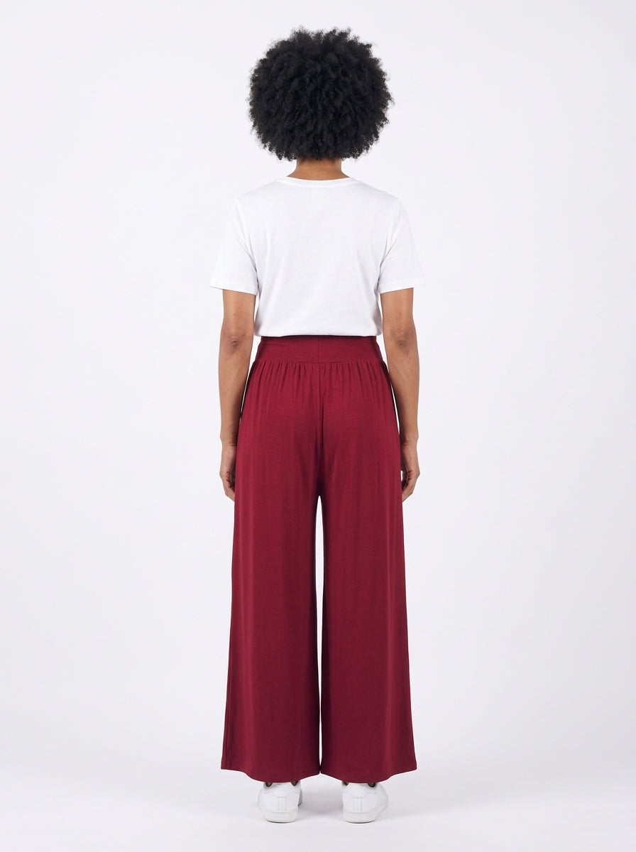 Pantalon Carla Long cerise vu de dos
