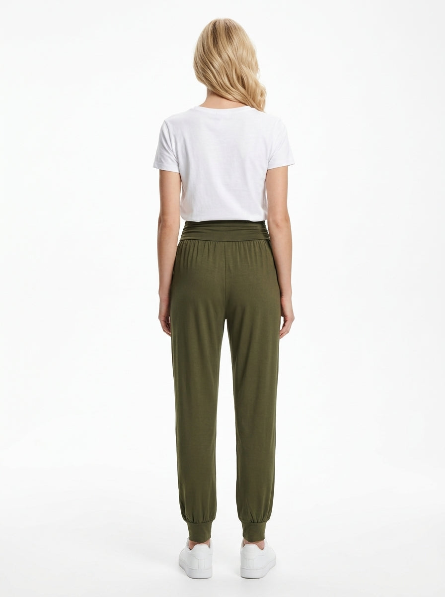 Pantalon Chloé Long kaki vu de dos