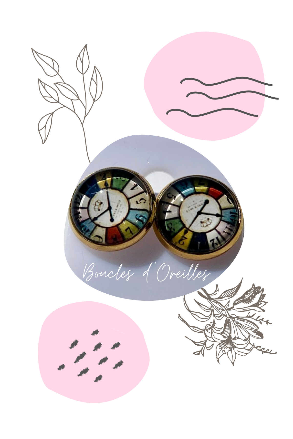 Retro earrings